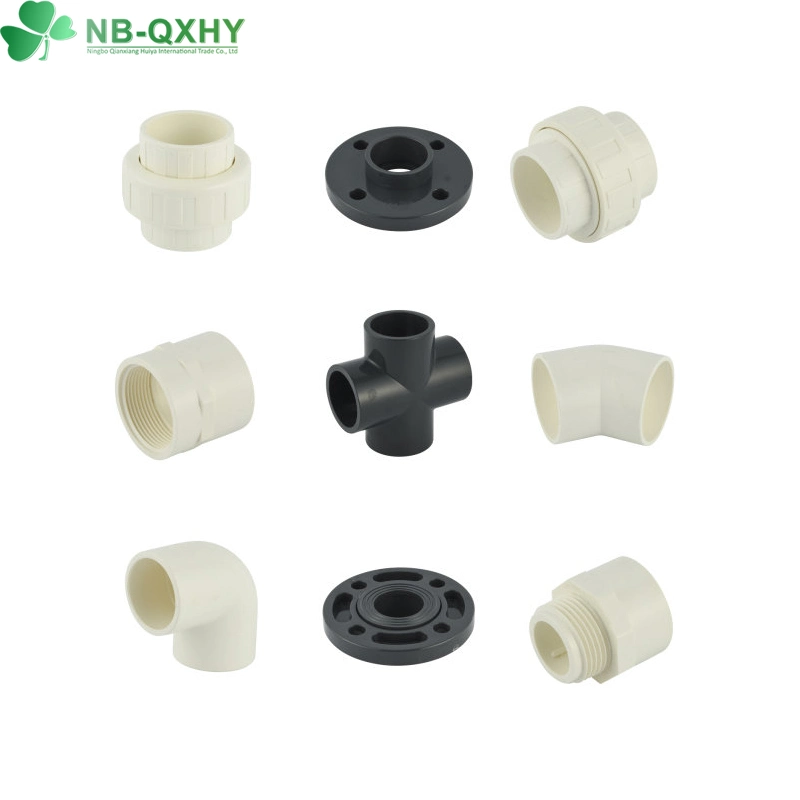 Sch40 Sch80 ASTM Plastic Plumping PVC UPVC CPVC Coupling Elbow Tee Pipe Fittings with Socket and Thread